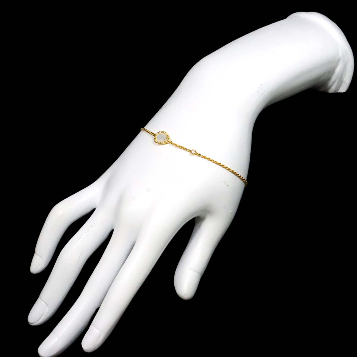 Serpent Boheme MOP Diamond Bracelet XS 18K YG 750 Size17.5