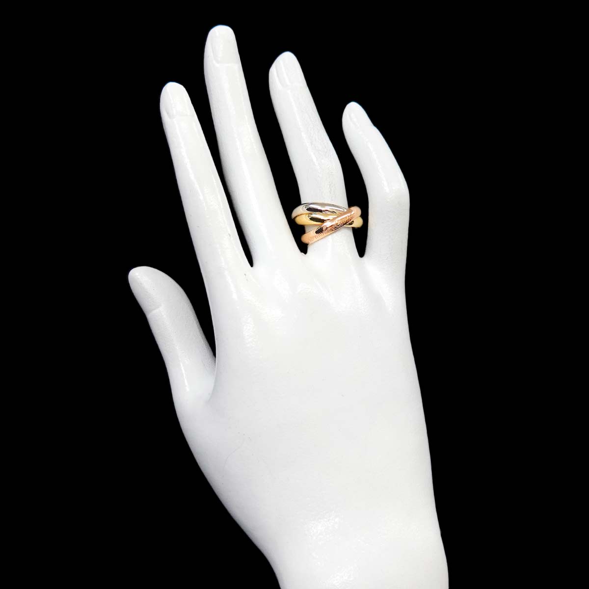 Trinity MM Ring 18K YG WG PG 750 Size53 6-6.25(US)