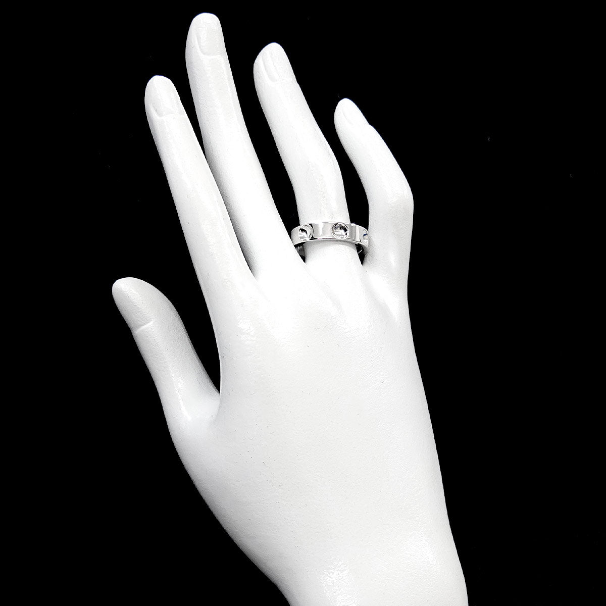 Petit Bague Empreinte Ring 18K WG 750 size57 7.5-7.75(US)