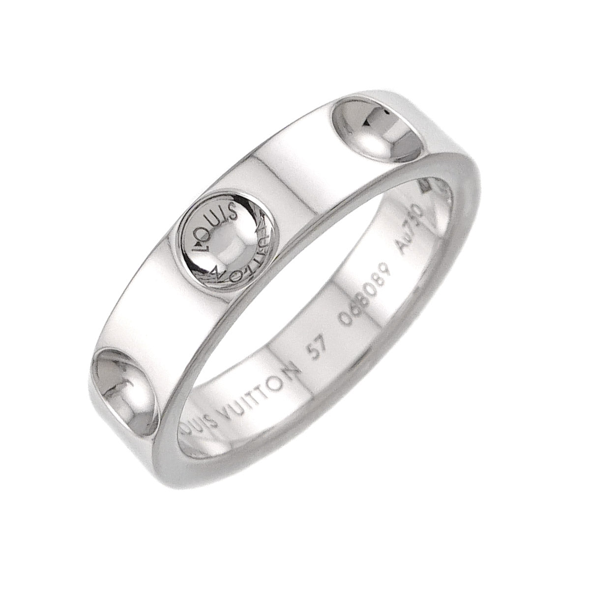 Petit Bague Empreinte Ring 18K WG 750 size57 7.5-7.75(US)