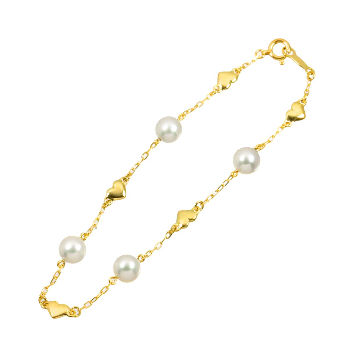 Akoya Pearl 5.9-5.8mm Bracelet 18K YG 750