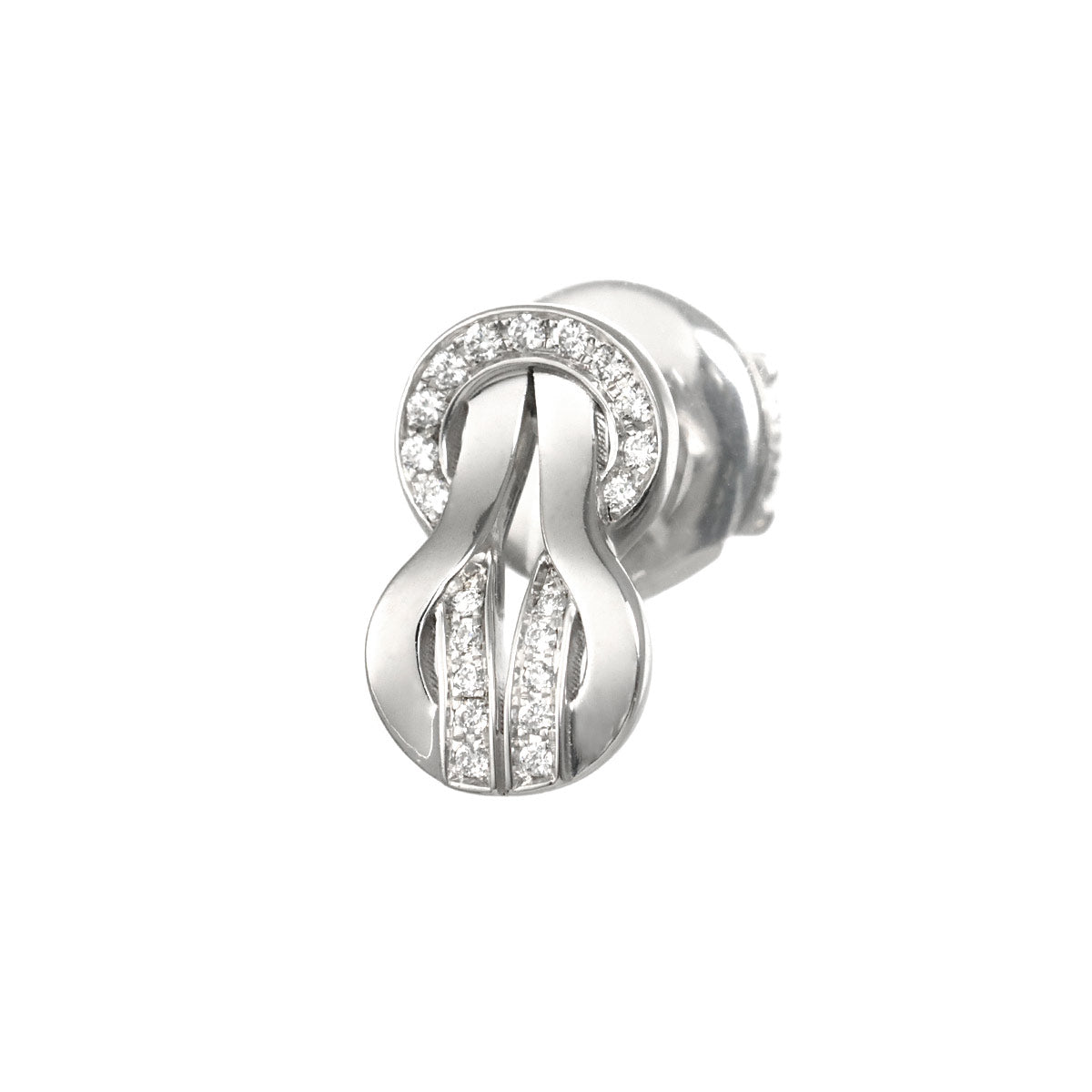 Chance Infinie Diamond Earring Pierced 18K WG 750 One Piece only