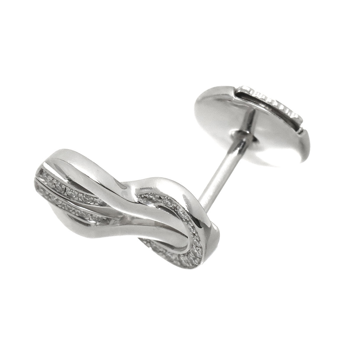 Chance Infinie Diamond Earring Pierced 18K WG 750 One Piece only