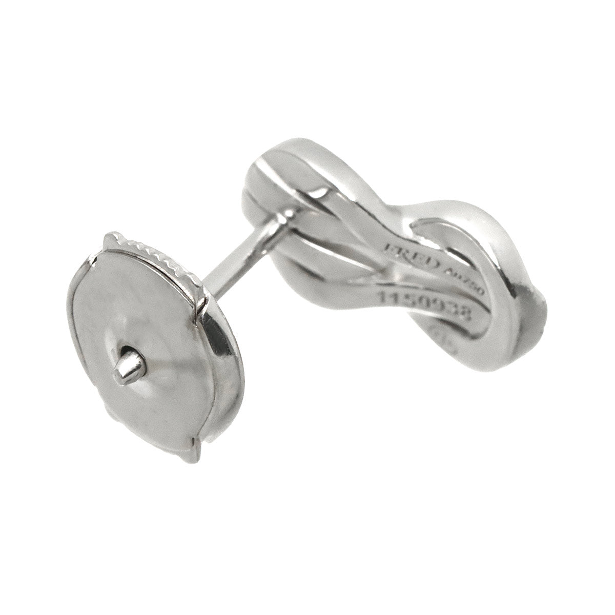 Chance Infinie Diamond Earring Pierced 18K WG 750 One Piece only