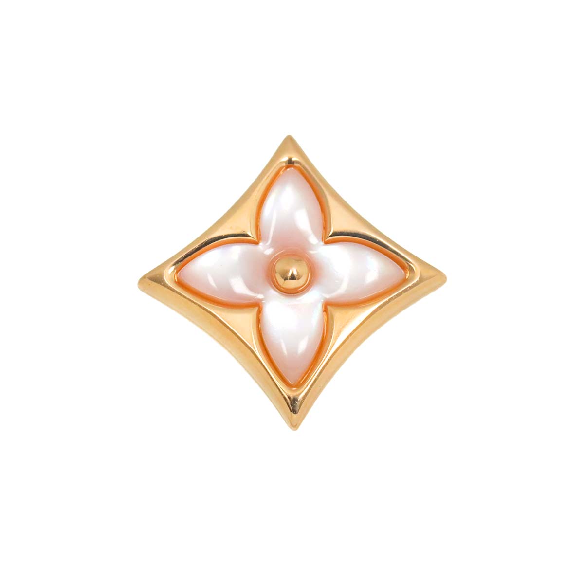 Blossom PinkMOP Earring Pierced 18K PG 750 One Piece only