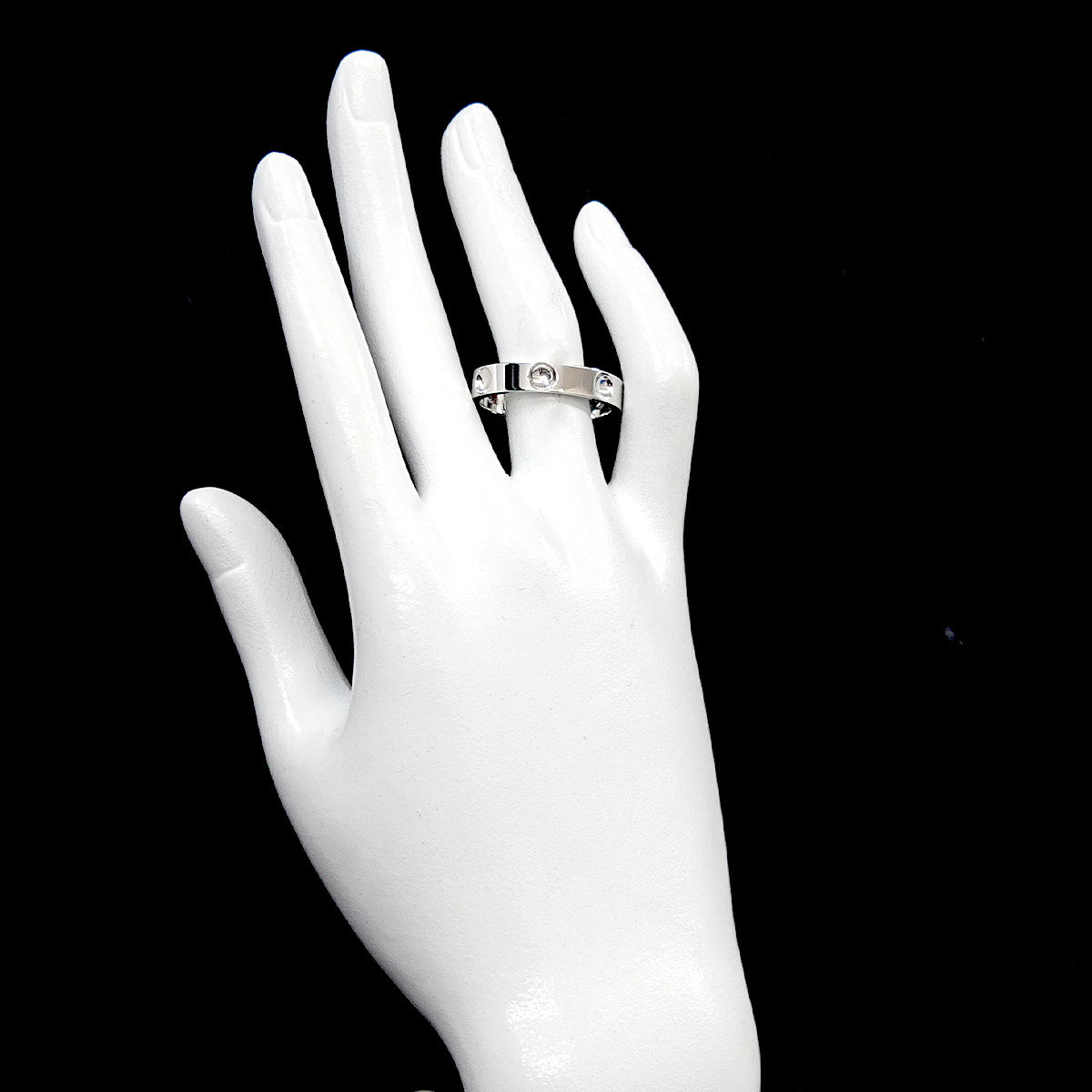 Petit Bague Empreinte Ring 18K WG size67 11.75(US)