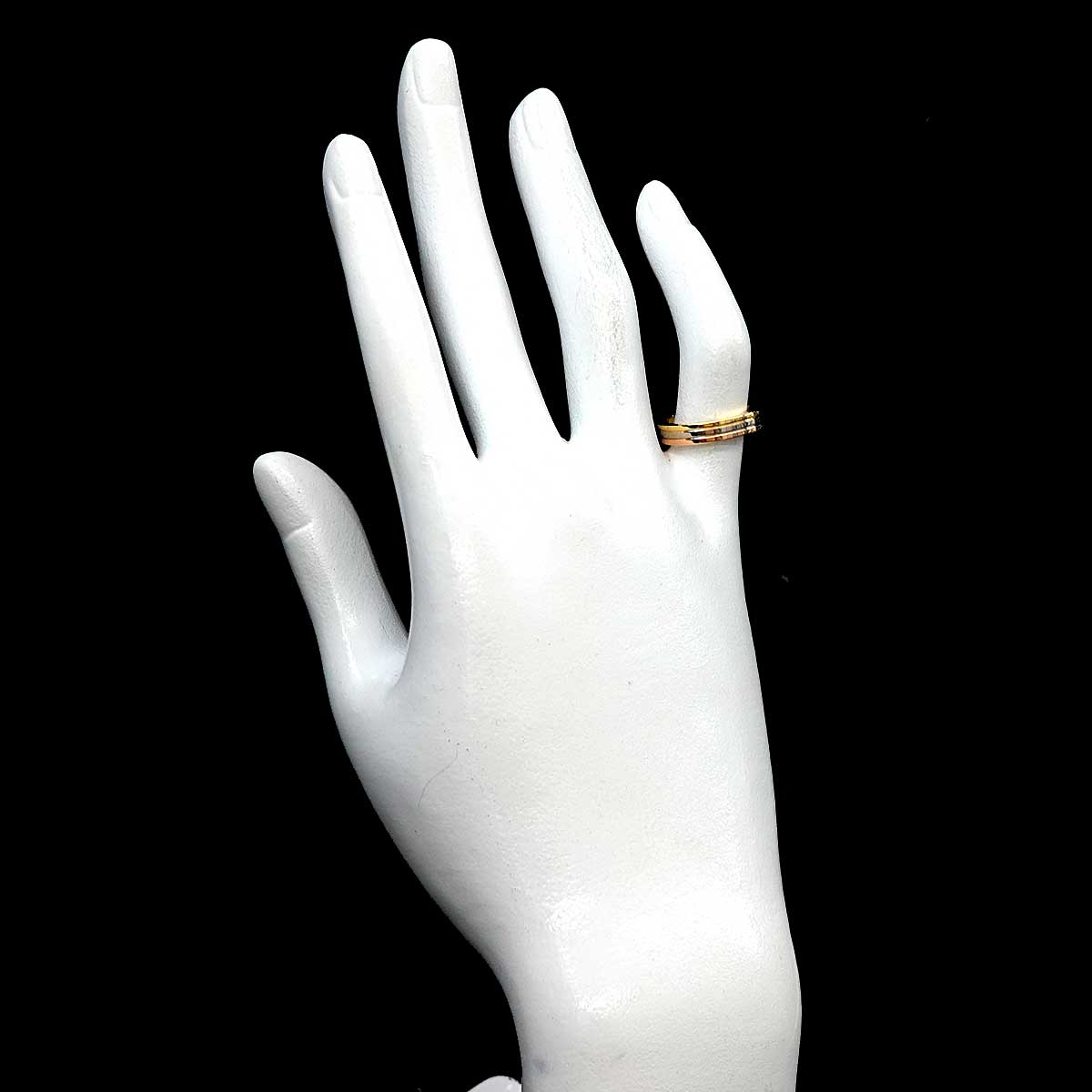 Vendome Ring 18K YG WG PG 750 size48 4.5(US)