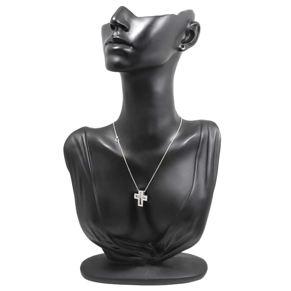 Belle Epoque Diamond Cross Necklace XS 18K WG 750