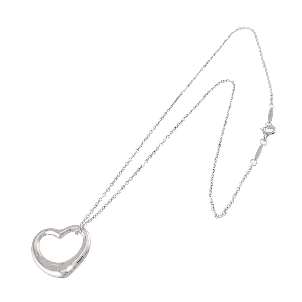 Open Heart Necklace Silver 925