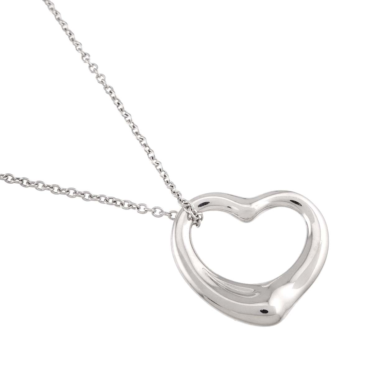 Open Heart Necklace Silver 925
