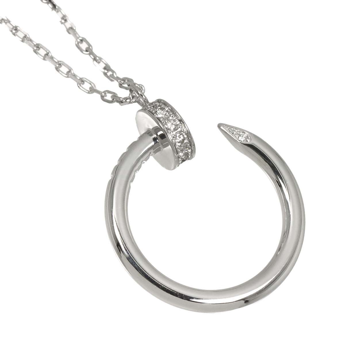 Juste Un Clou Diamond Necklace 18K White Gold 750