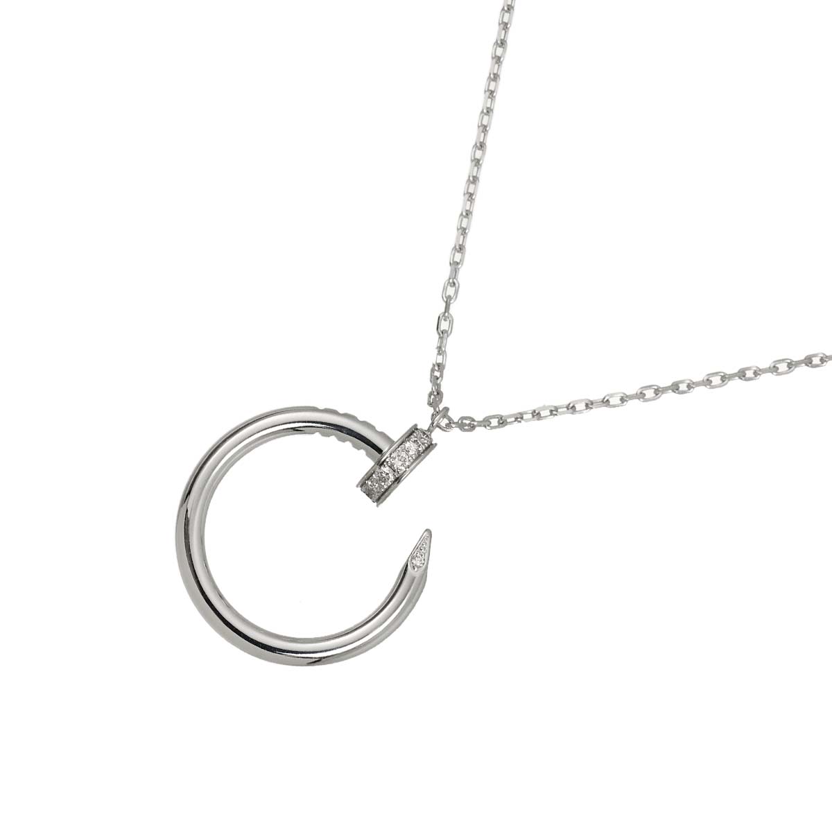 Juste Un Clou Diamond Necklace 18K White Gold 750