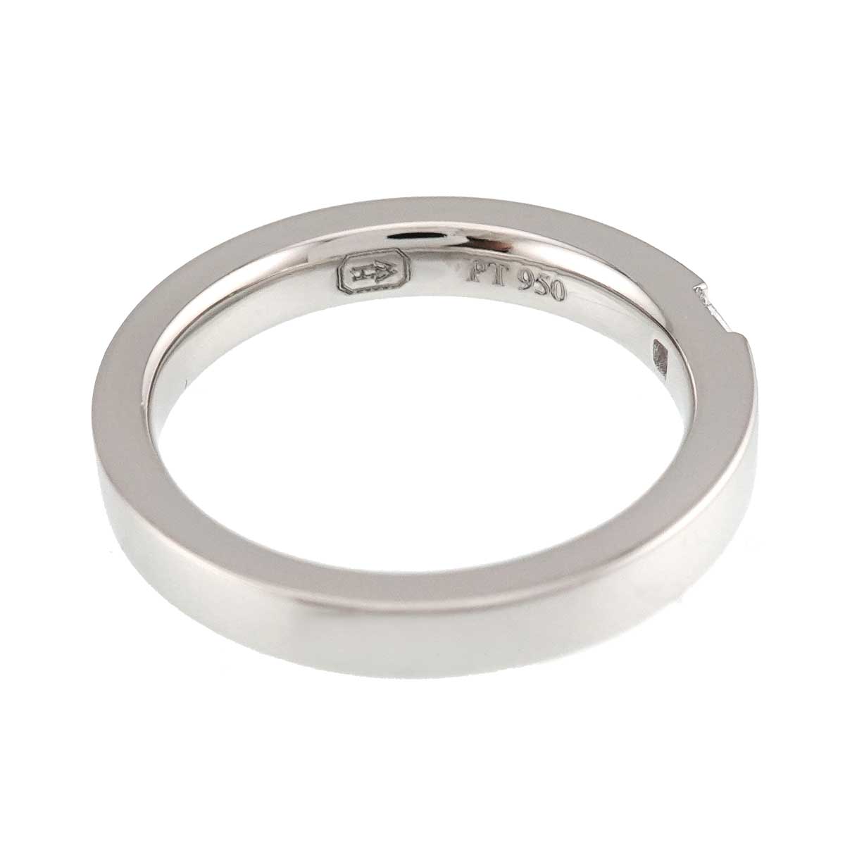Princess Diamond Ring Pt Platinum size4.5-4.75(US)