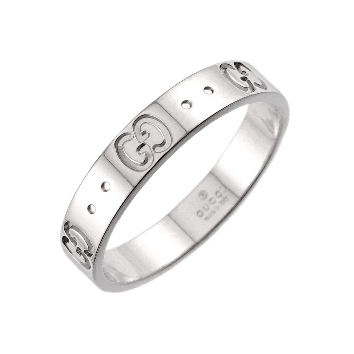 Icon Ring 18K WG White Gold 750 Size18 8-8.25(US)