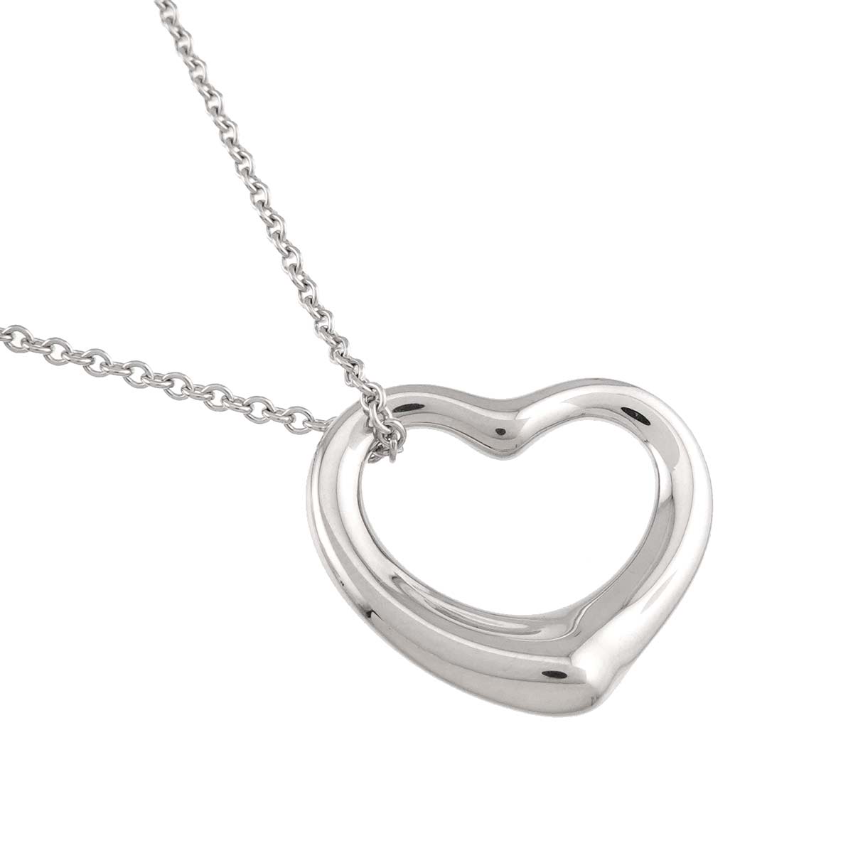 Open Heart Necklace Silver 925