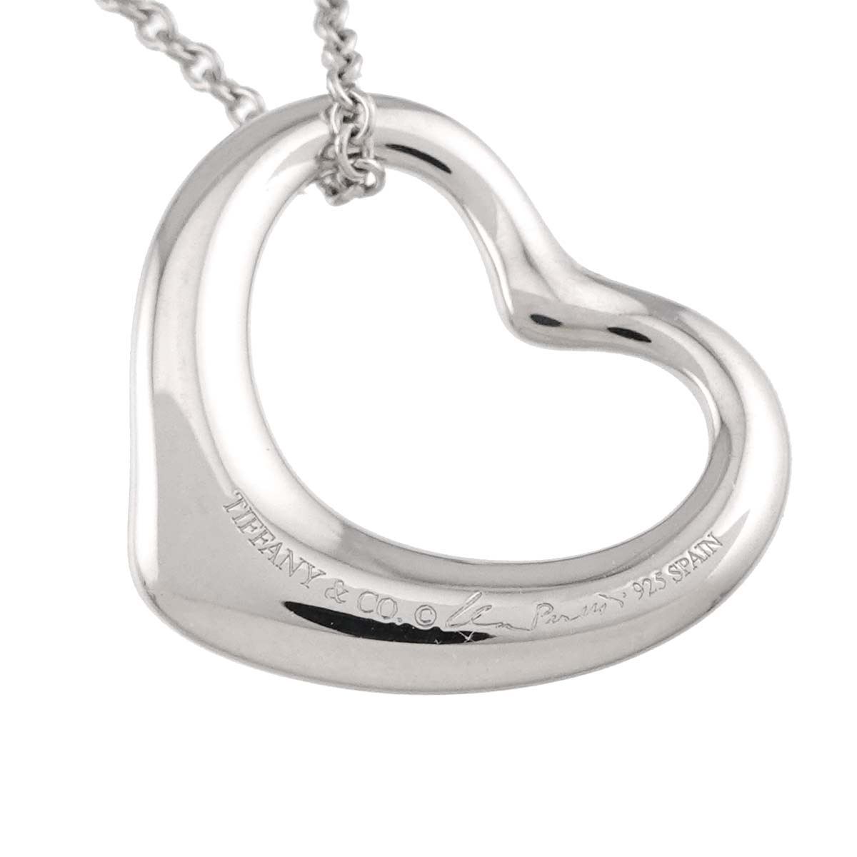 Open Heart Necklace Silver 925