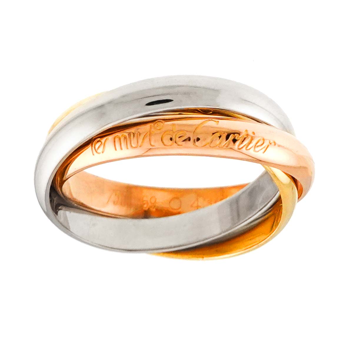 Trinity MM Ring 18K YG WG PG 750 Size59 8.75(US)