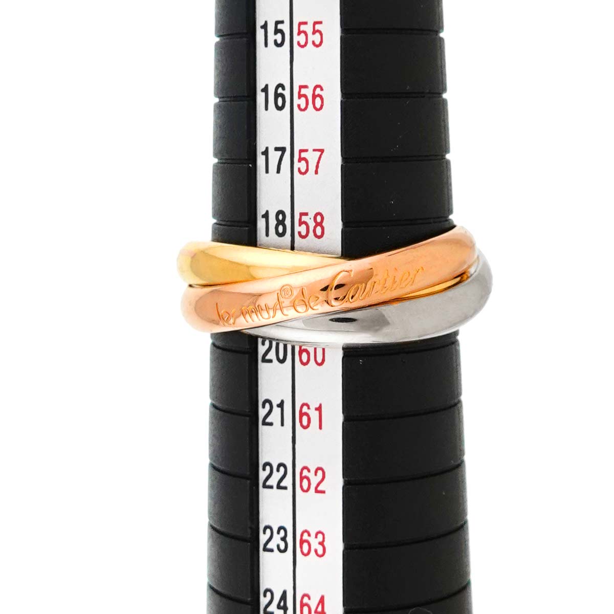 Trinity MM Ring 18K YG WG PG 750 Size59 8.75(US)