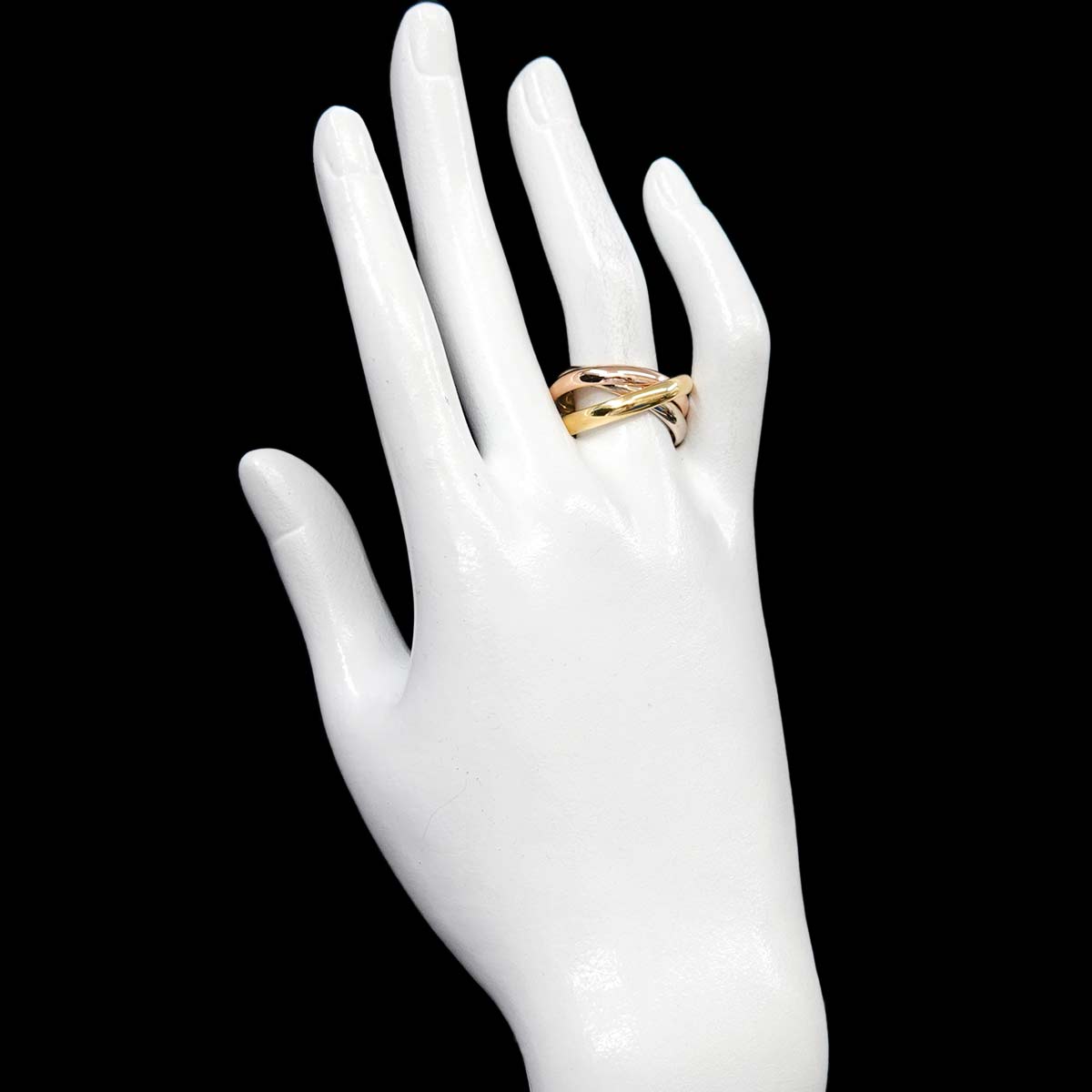 Trinity MM Ring 18K YG WG PG 750 Size59 8.75(US)