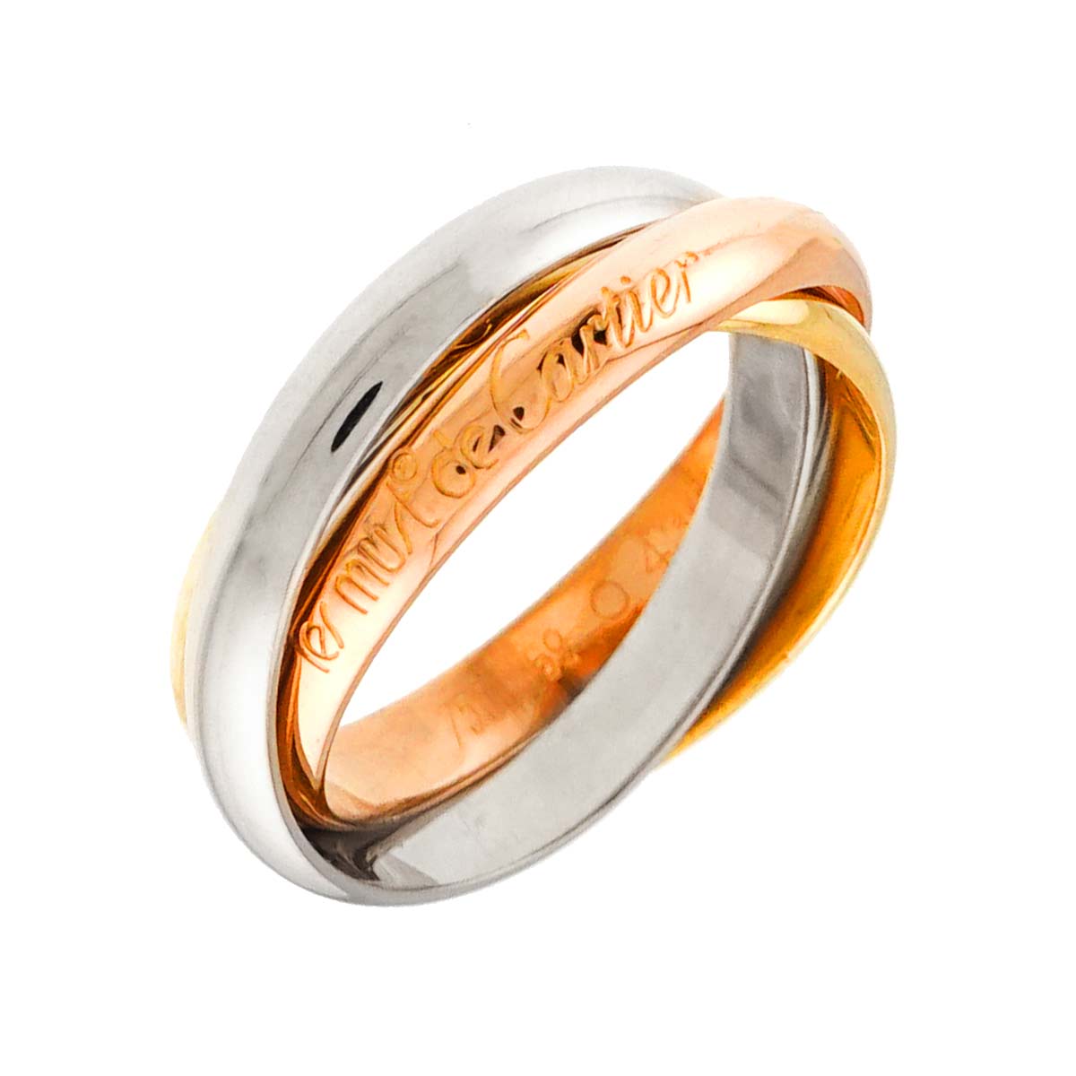 Trinity MM Ring 18K YG WG PG 750 Size59 8.75(US)