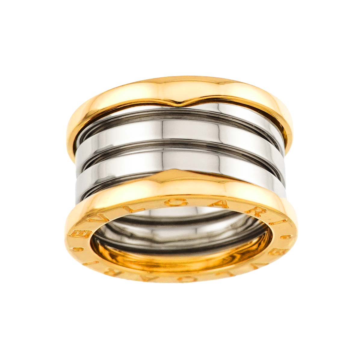 B-ZERO1 4 Band Ring 18K YG WG 750 Size50 5.25(US)