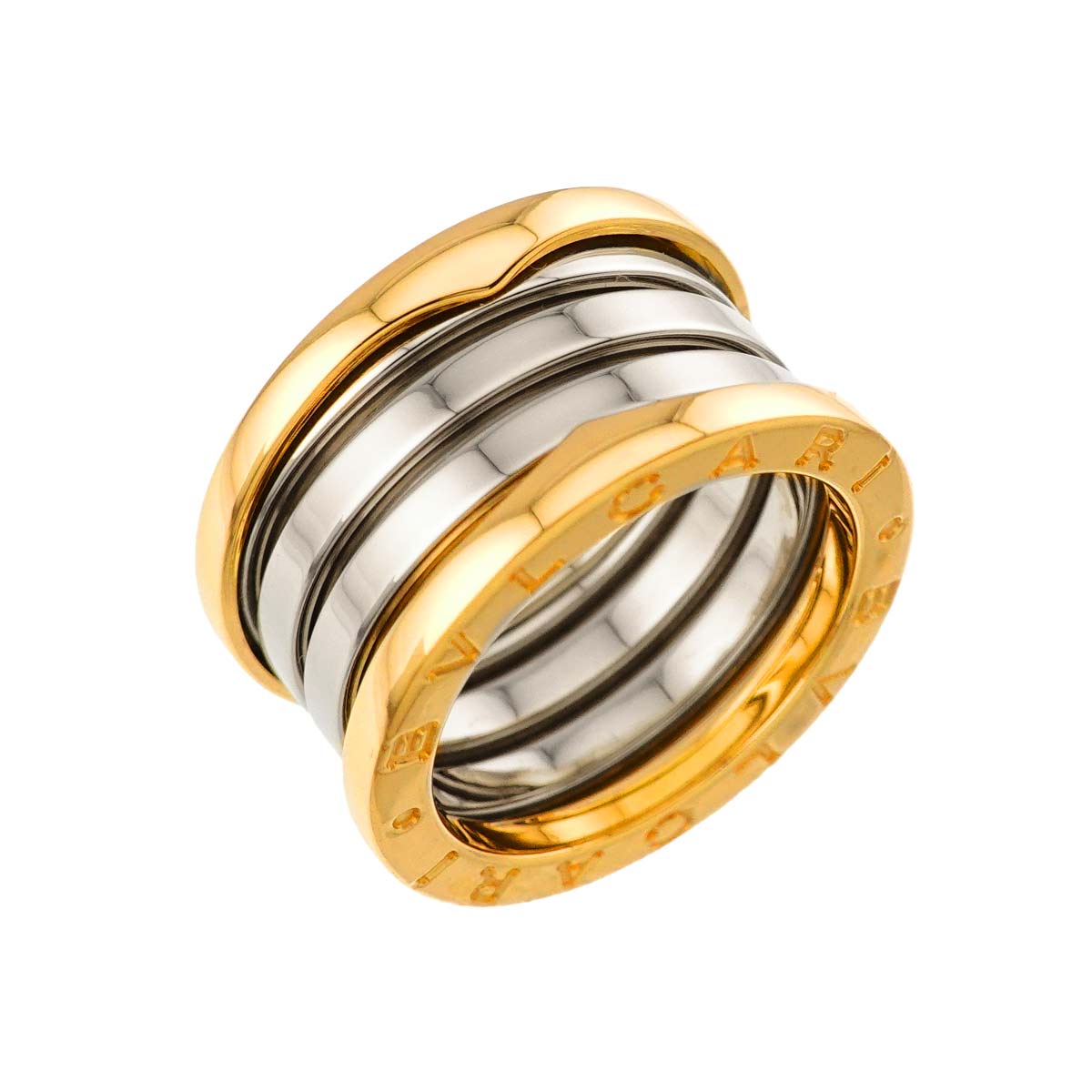 B-ZERO1 4 Band Ring 18K YG WG 750 Size50 5.25(US)