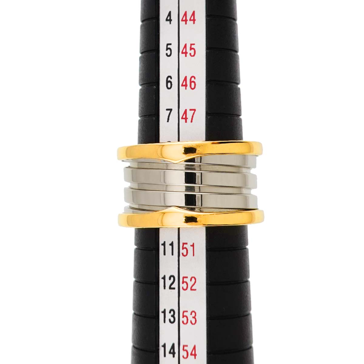 B-ZERO1 4 Band Ring 18K YG WG 750 Size50 5.25(US)
