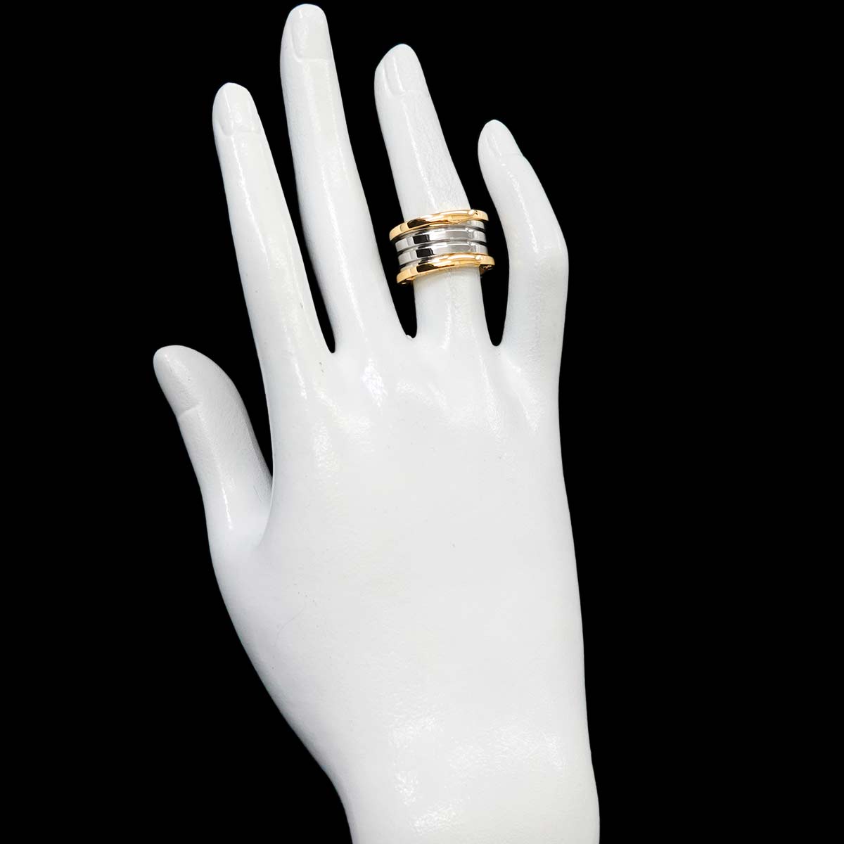 B-ZERO1 4 Band Ring 18K YG WG 750 Size50 5.25(US)