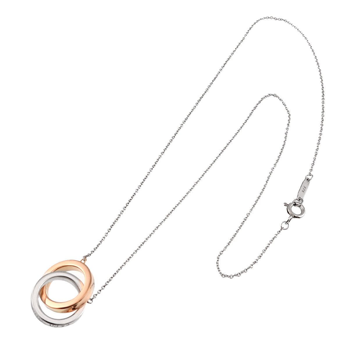 1837 Interlocking Necklace SV 18K PG 750