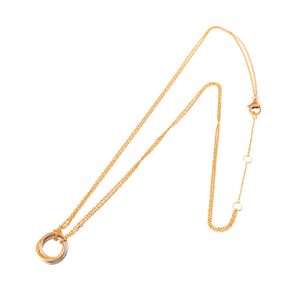 Trinity Mini Necklace 18K YG WG PG 750
