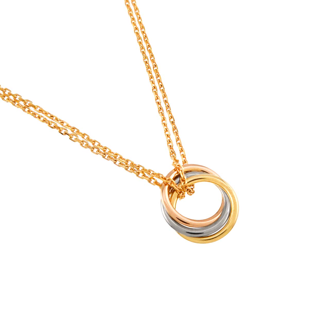 Trinity Mini Necklace 18K YG WG PG 750