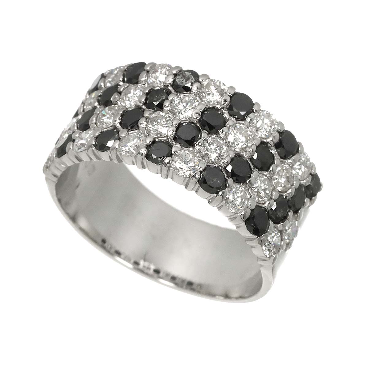 Diamond 2.00ct Ring 18K K18 WG White Gold size6-6.25(US)