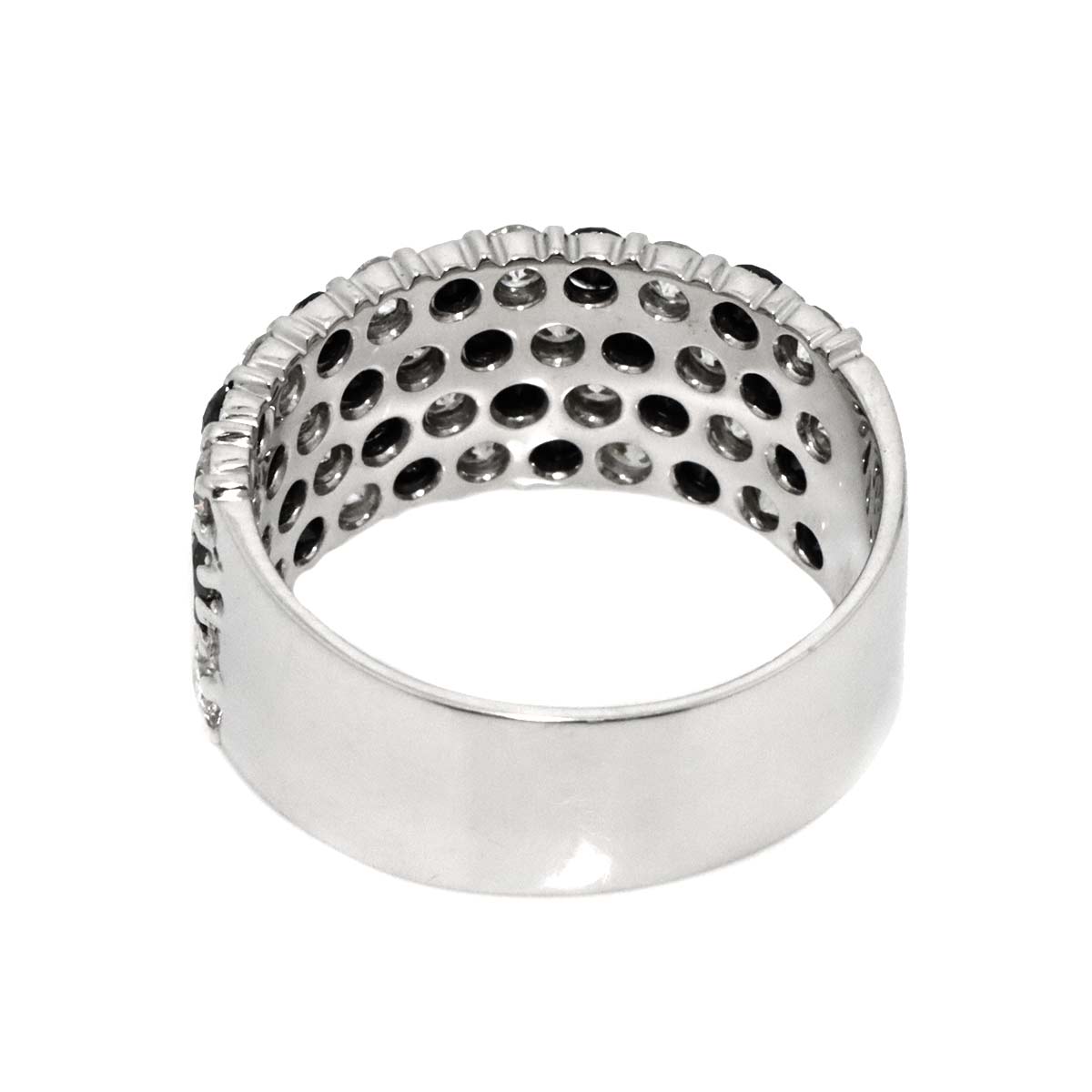 Diamond 2.00ct Ring 18K K18 WG White Gold size6-6.25(US)