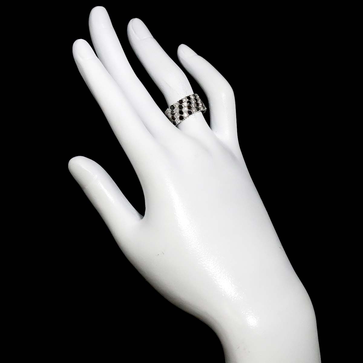Diamond 2.00ct Ring 18K K18 WG White Gold size6-6.25(US)