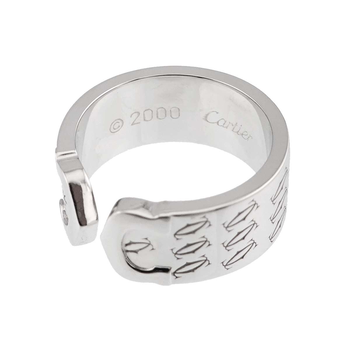 C2 Ring 18K White Gold 750 size50 5.25(US)