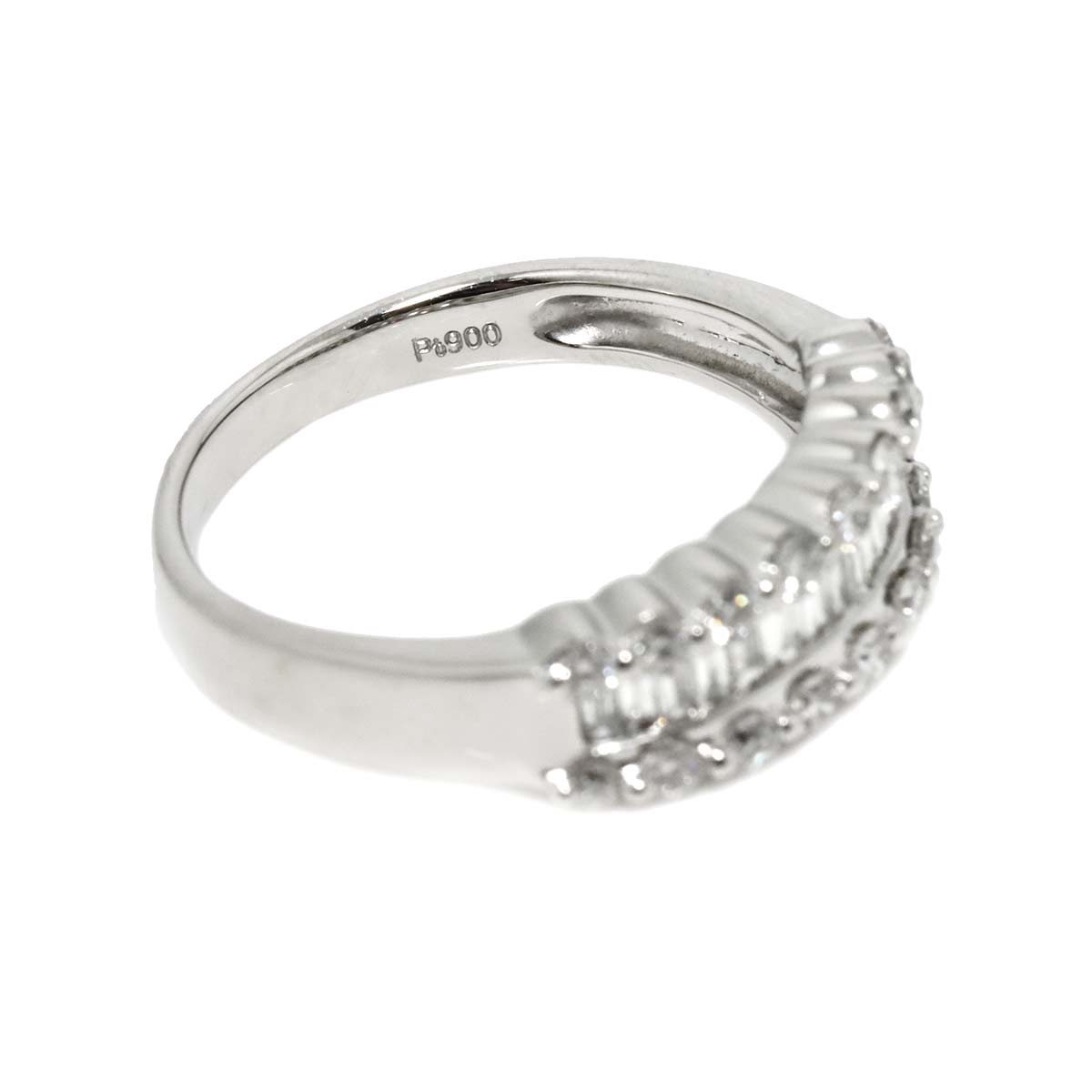 Diamond Ring Pt Platinum size7.75-8(US)