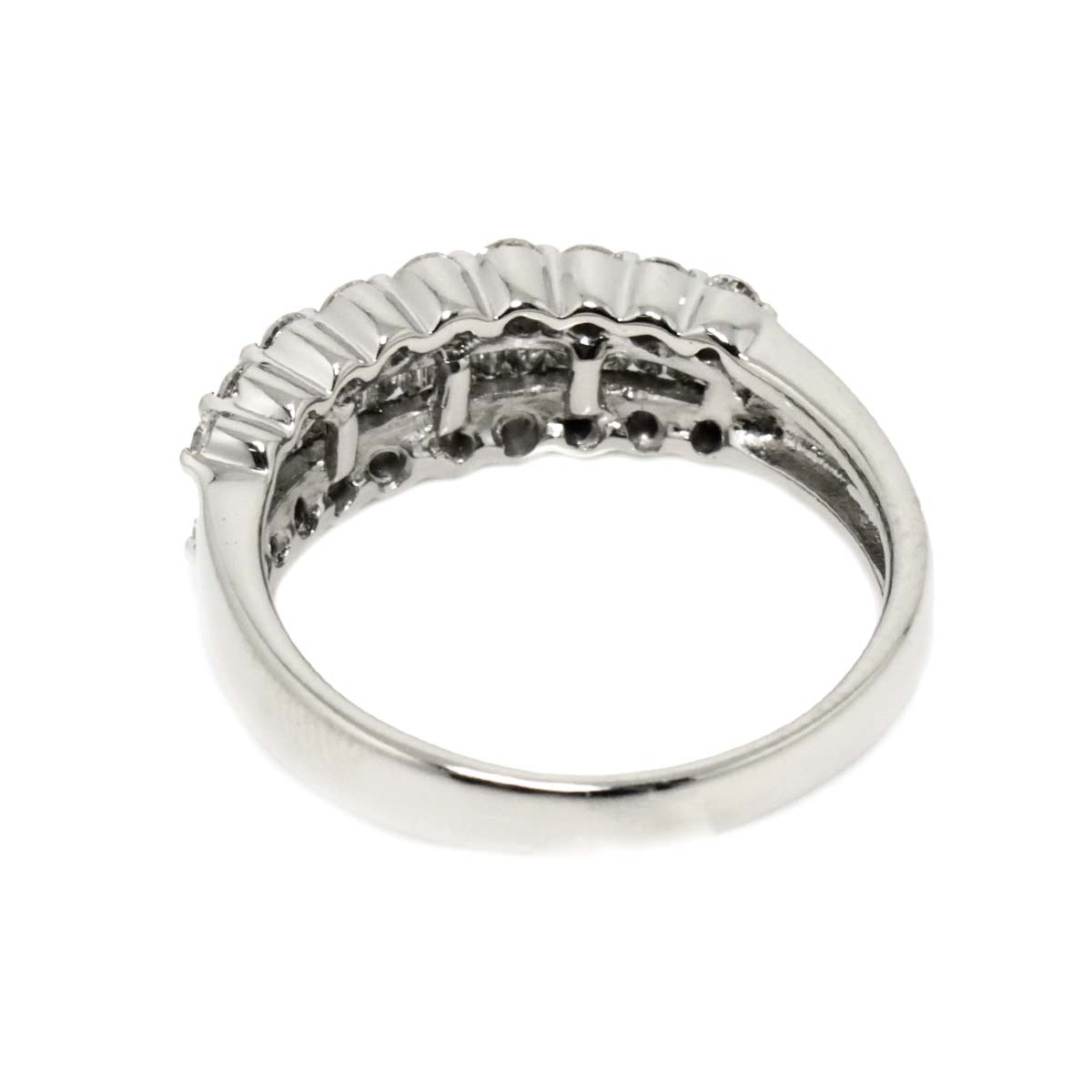 Diamond Ring Pt Platinum size7.75-8(US)