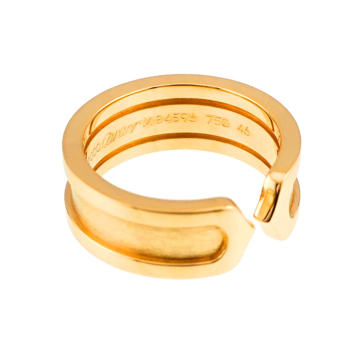 C2 Ring 18K YG 750 size46 3.25-3.75(US)