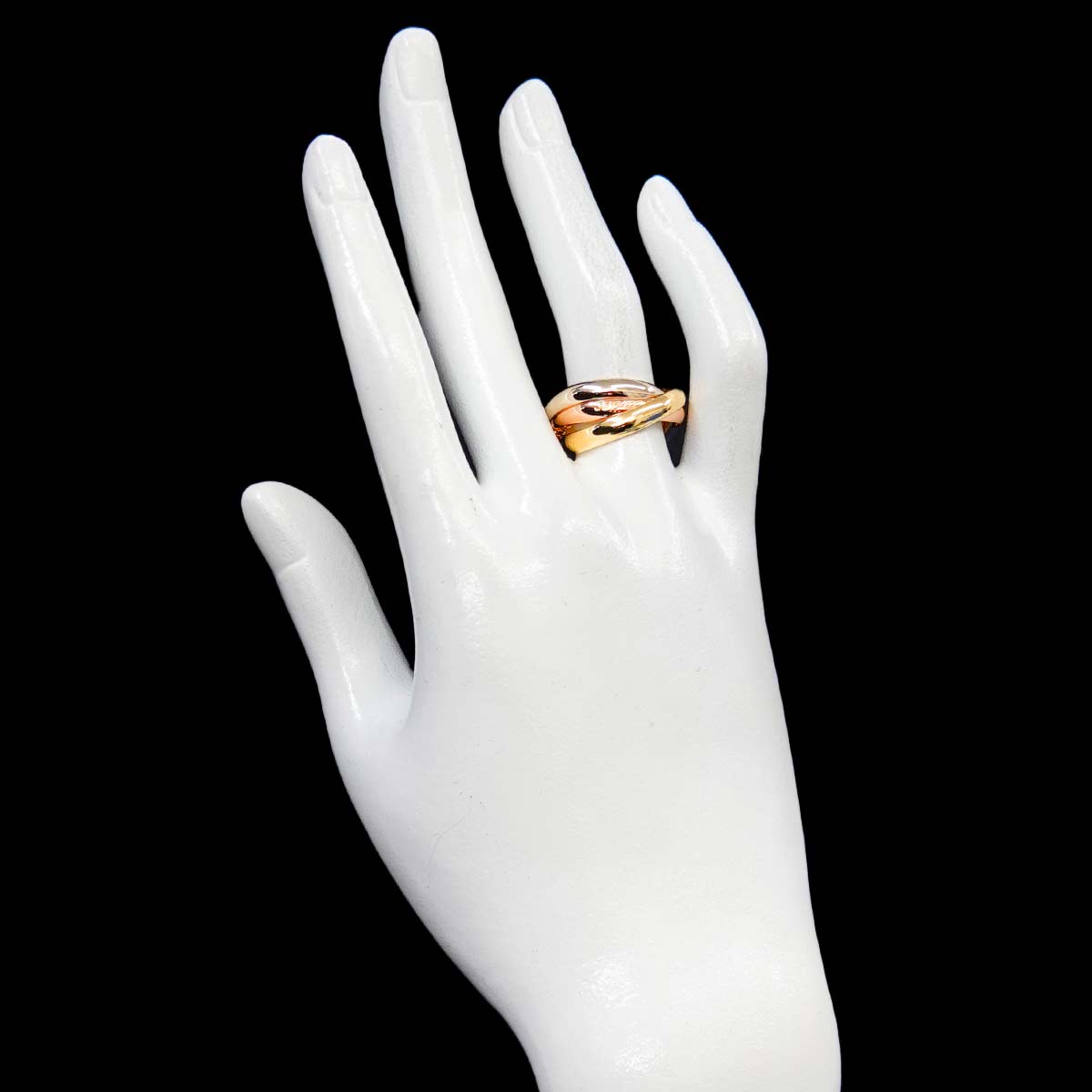 Trinity MM Ring 18K YG WG PG 750 Size55 7.25(US)