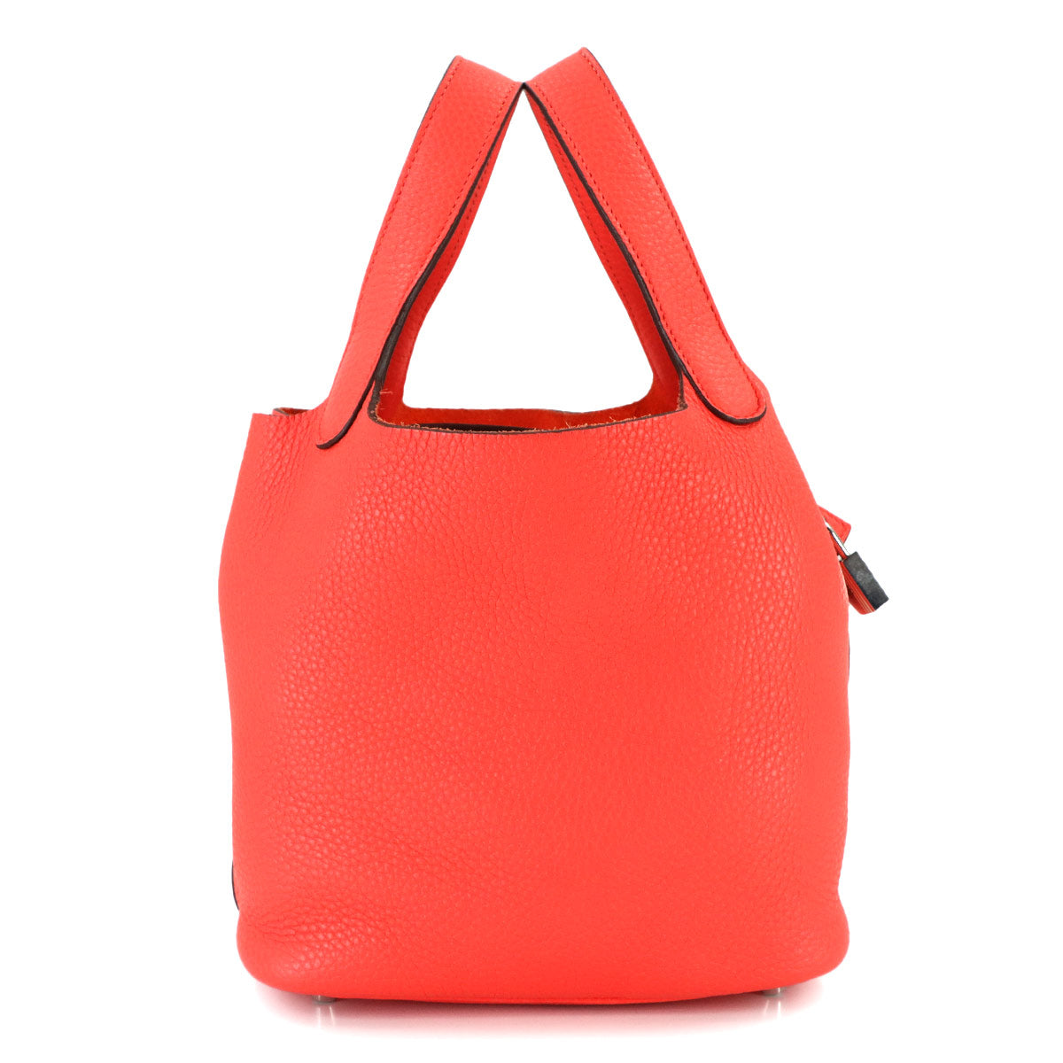 Picotin Lock PM Hand Bag Taurillon Clemence Rose Texese