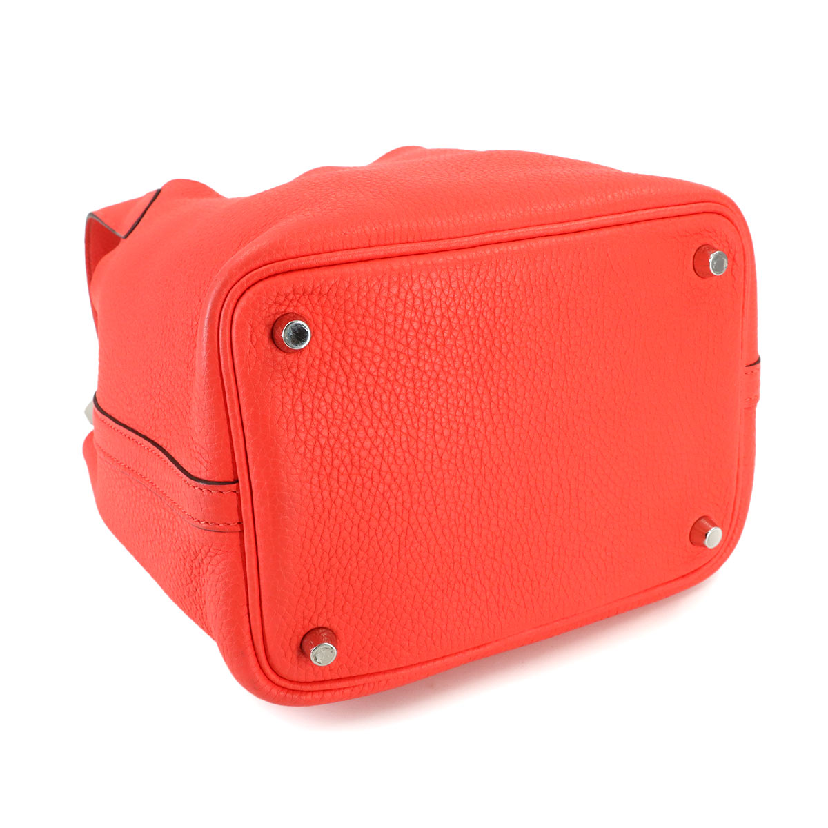 Picotin Lock PM Hand Bag Taurillon Clemence Rose Texese