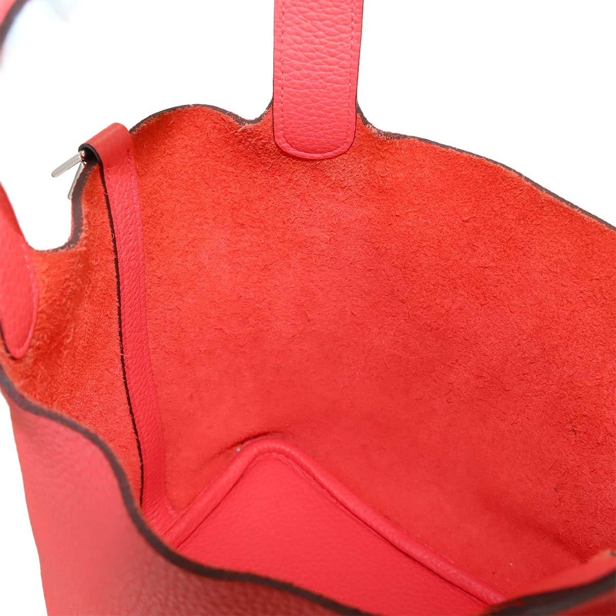 Picotin Lock PM Hand Bag Taurillon Clemence Rose Texese
