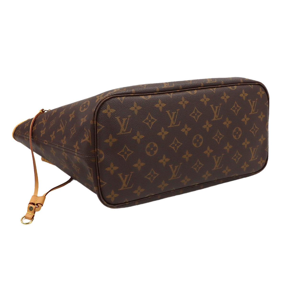 Monogram Neverfull MM Tote Bag Brown Cerise M41177
