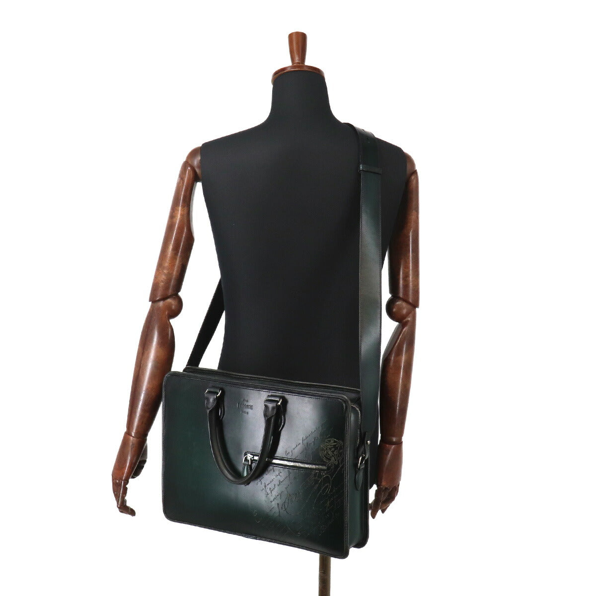 Un Jour Briefcase Business Shoulder Bag Venezia Leather