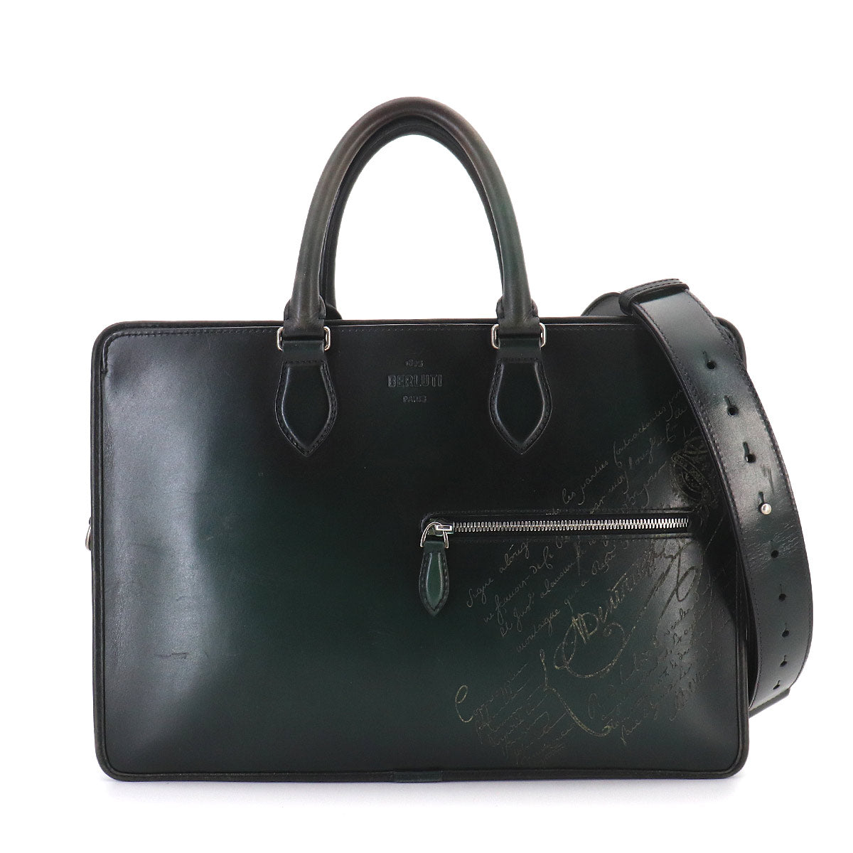 Un Jour Briefcase Business Shoulder Bag Venezia Leather
