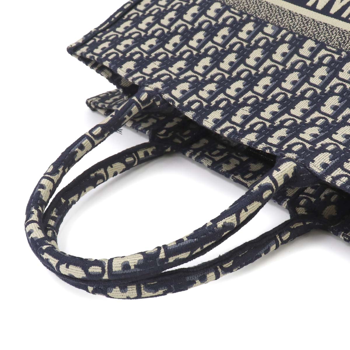 Book Tote Large Bag Oblique Canvas Navy M1286ZRIW