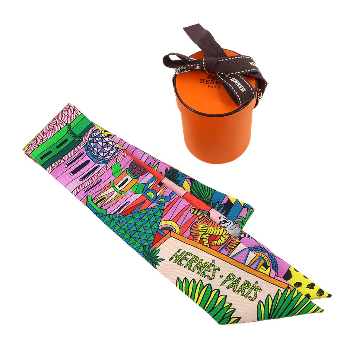 Twilly Scarf Silk ANIMA POLIS Multicolor