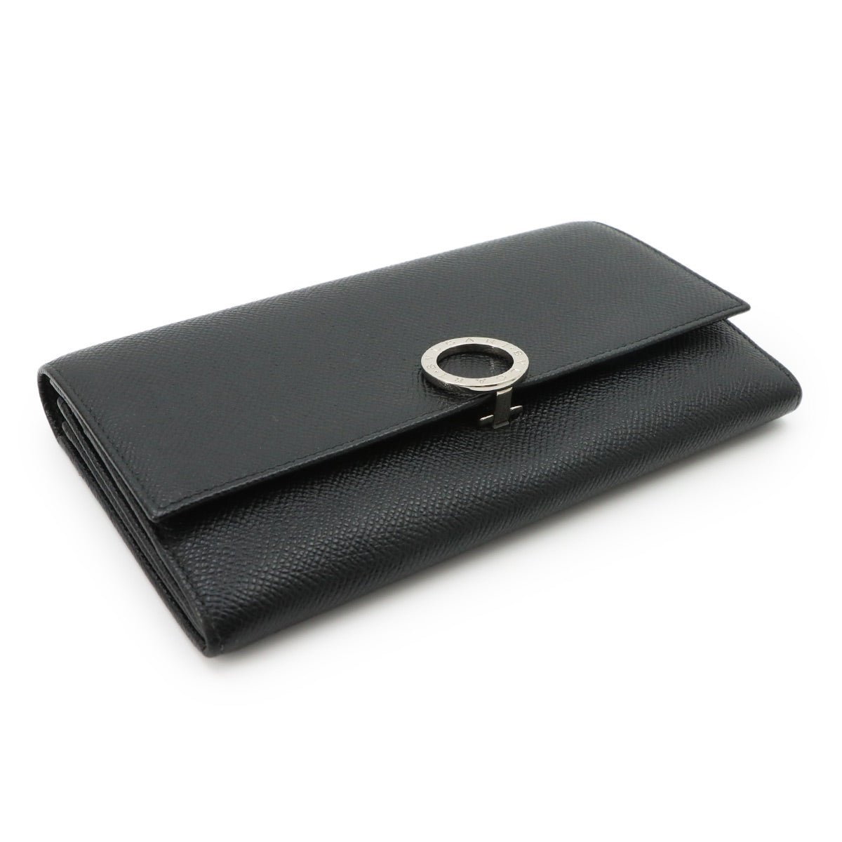 BVLGARIBVLGARI Long Wallet Leather Black 30414 Purse