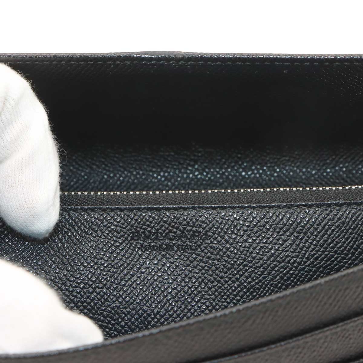 BVLGARIBVLGARI Long Wallet Leather Black 30414 Purse
