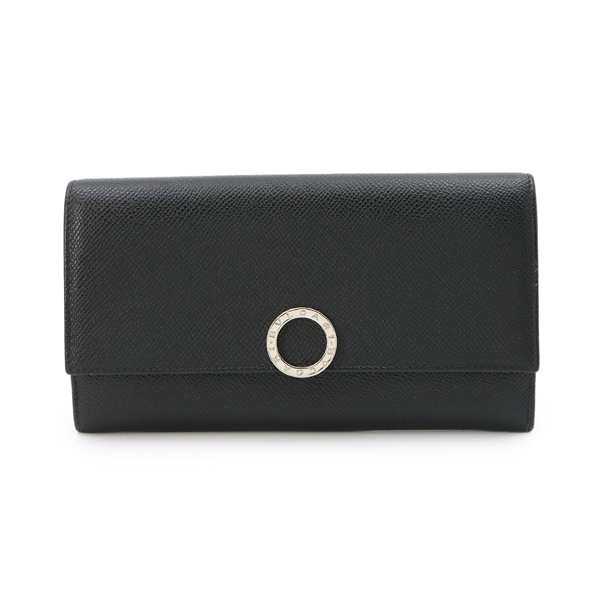 BVLGARIBVLGARI Long Wallet Leather Black 30414 Purse